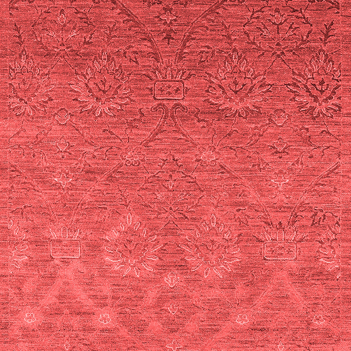 Machine Washable Oriental Red Industrial Rug, wshurb2274red