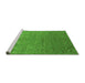 Sideview of Machine Washable Oriental Green Industrial Area Rugs, wshurb2274grn