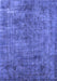 Machine Washable Oriental Blue Industrial Rug, wshurb2275blu