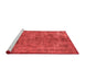 Industrial Red Washable Rugs