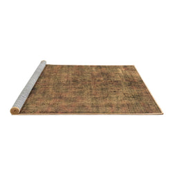 Sideview of Machine Washable Oriental Brown Industrial Rug, wshurb2275brn
