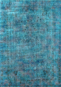 Oriental Light Blue Industrial Rug, urb2275lblu