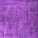 Square Oriental Purple Industrial Rug, urb2275pur