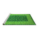 Sideview of Machine Washable Oriental Green Industrial Area Rugs, wshurb2276grn