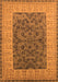 Machine Washable Oriental Orange Industrial Area Rugs, wshurb2276org