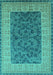 Oriental Turquoise Industrial Rug, urb2276turq