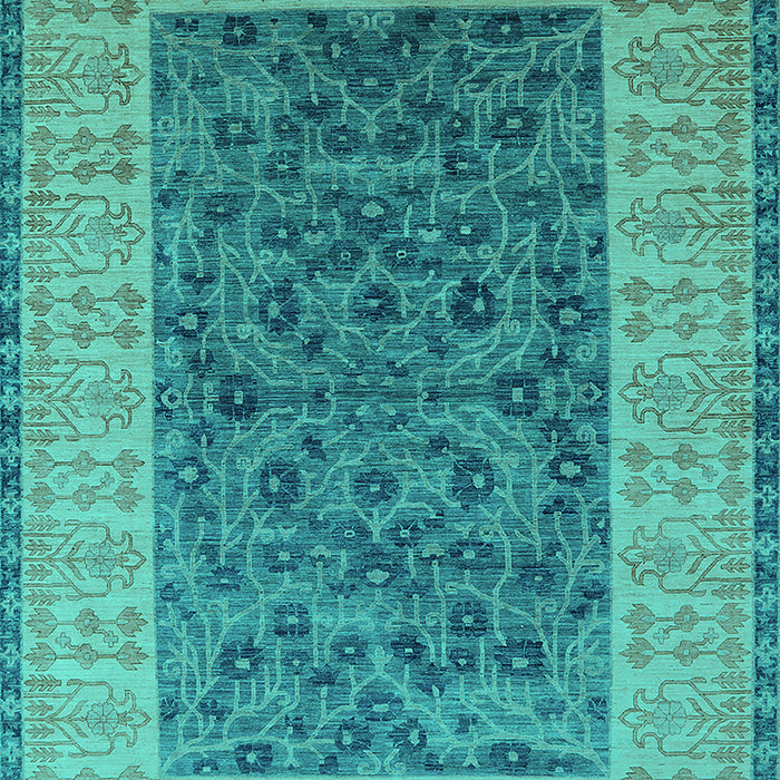 Oriental Turquoise Industrial Rug, urb2276turq