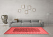 Industrial Red Washable Rugs