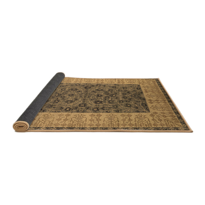 Sideview of Oriental Brown Industrial Rug, urb2276brn