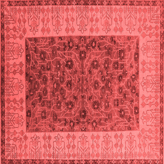 Machine Washable Oriental Red Industrial Rug, wshurb2276red