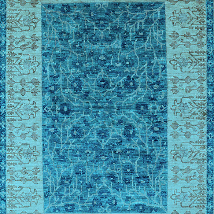 Oriental Light Blue Industrial Rug, urb2276lblu