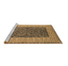 Sideview of Machine Washable Oriental Brown Industrial Rug, wshurb2276brn