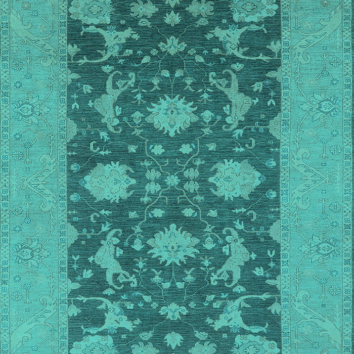 Oriental Turquoise Industrial Rug, urb2277turq