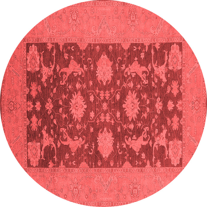 Machine Washable Oriental Red Industrial Rug, wshurb2277red