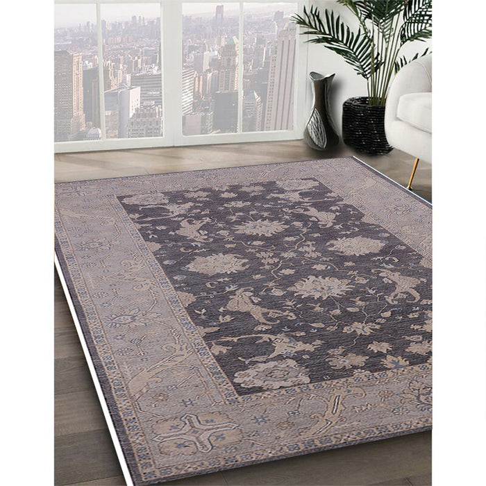 Machine Washable Industrial Modern Rosy Brown Pink Rug in a Family Room, wshurb2277
