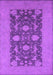 Machine Washable Oriental Purple Industrial Area Rugs, wshurb2277pur