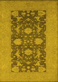 Oriental Yellow Industrial Rug, urb2277yw