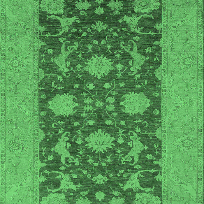 Oriental Emerald Green Industrial Rug, urb2277emgrn