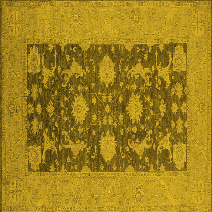 Square Oriental Yellow Industrial Rug, urb2277yw