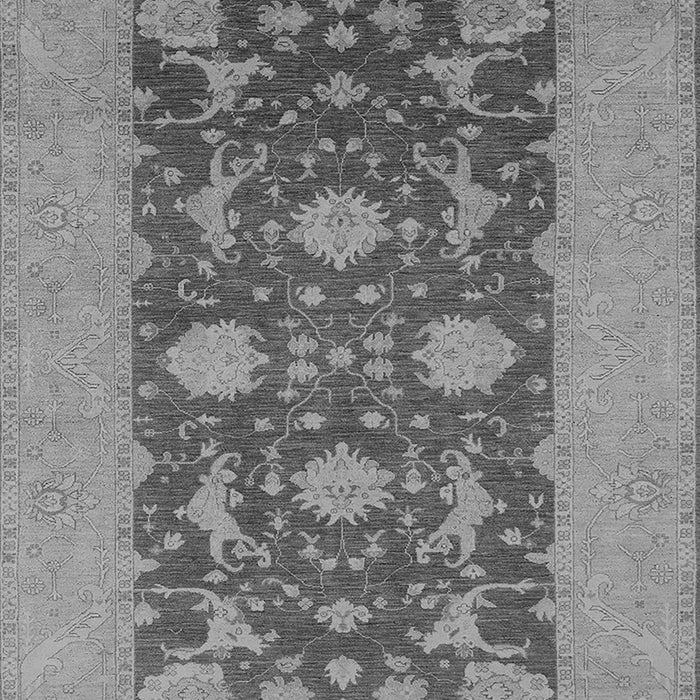 Machine Washable Oriental Gray Industrial Rug, wshurb2277gry