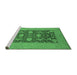 Sideview of Machine Washable Oriental Emerald Green Industrial Area Rugs, wshurb2277emgrn