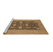 Sideview of Machine Washable Oriental Brown Industrial Rug, wshurb2277brn