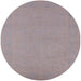 Round Machine Washable Industrial Modern Rosy Brown Pink Rug, wshurb2278