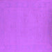 Square Machine Washable Oriental Purple Industrial Area Rugs, wshurb2278pur