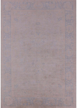 Mid-Century Modern Rosy Brown Pink Oriental Rug, urb2278
