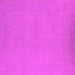 Square Machine Washable Oriental Pink Industrial Rug, wshurb2278pnk