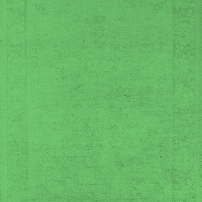 Machine Washable Oriental Emerald Green Industrial Area Rugs, wshurb2278emgrn