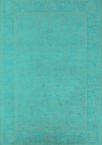 Oriental Turquoise Industrial Rug, urb2278turq