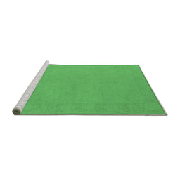 Sideview of Machine Washable Oriental Emerald Green Industrial Area Rugs, wshurb2278emgrn