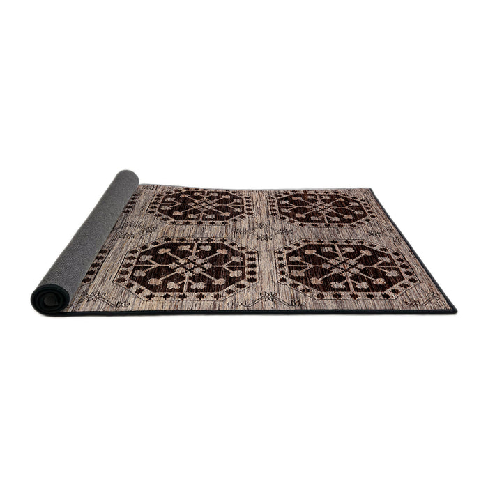 Sideview of Mid-Century Modern Red Oriental Rug, urb2279