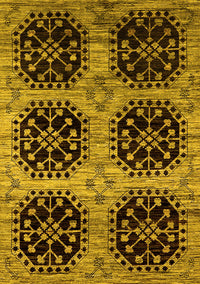 Oriental Yellow Industrial Rug, urb2279yw