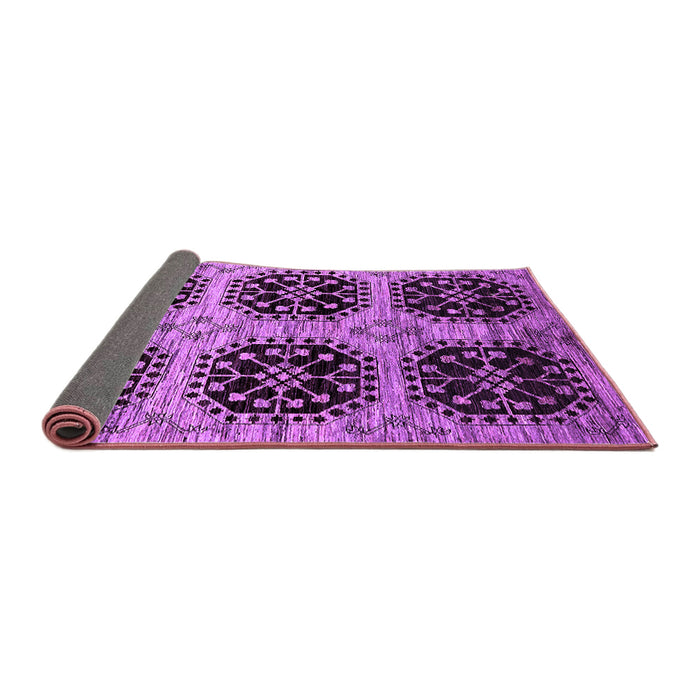 Sideview of Oriental Purple Industrial Rug, urb2279pur