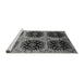 Sideview of Machine Washable Oriental Gray Industrial Rug, wshurb2279gry