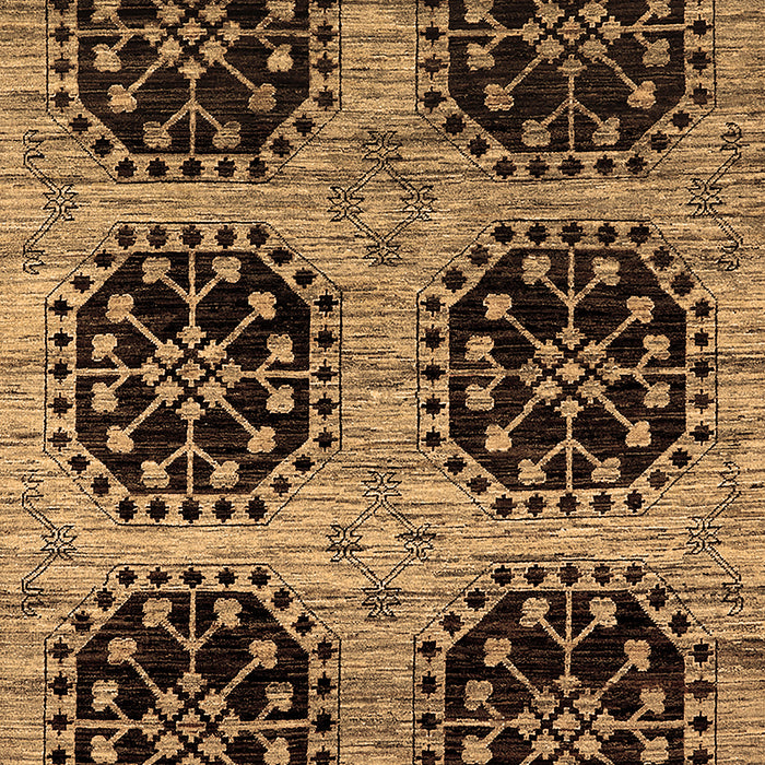 Machine Washable Oriental Brown Industrial Rug, wshurb2279brn