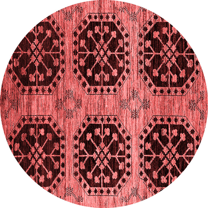 Machine Washable Oriental Red Industrial Rug, wshurb2279red
