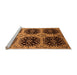 Sideview of Machine Washable Oriental Orange Industrial Area Rugs, wshurb2279org