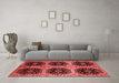 Industrial Red Washable Rugs