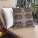 Front View of Mid-Century Modern Urban Square Red Throw Pillow, 18 inch by 18 inch, pwurb2279