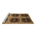 Sideview of Machine Washable Oriental Brown Industrial Rug, wshurb2279brn