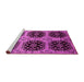 Sideview of Machine Washable Oriental Pink Industrial Rug, wshurb2279pnk