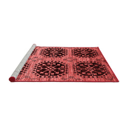Industrial Red Washable Rugs