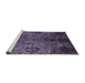 Sideview of Machine Washable Industrial Modern Purple Haze Purple Rug, wshurb2280