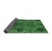 Sideview of Oriental Emerald Green Industrial Rug, urb2280emgrn