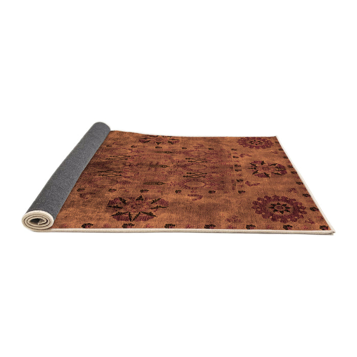 Sideview of Oriental Orange Industrial Rug, urb2280org