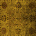 Square Oriental Yellow Industrial Rug, urb2280yw