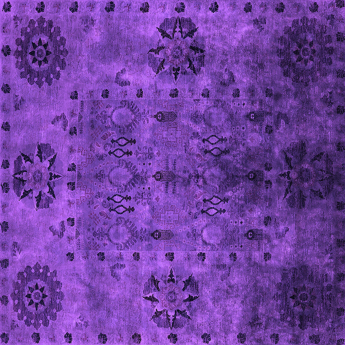 Square Oriental Purple Industrial Rug, urb2280pur